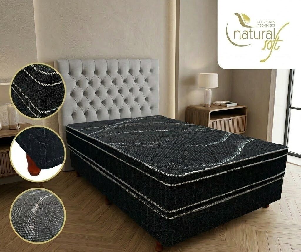 Conjunto Colchón, Sommier y Respaldo